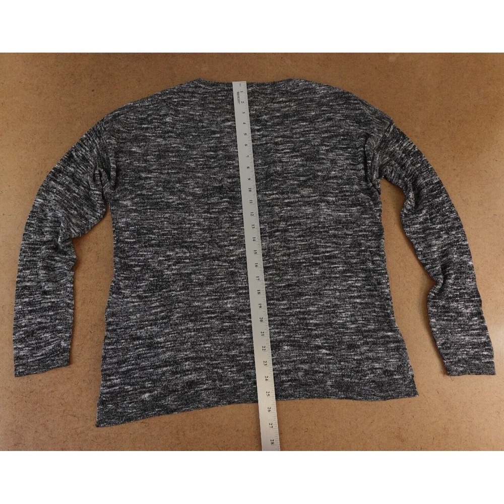 Divided H&M Women's Size Large Black Lightweight Knit Long Sleeve Pullover Top - Picture 7 of 8